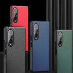 Custodia protettiva pieghevole per telefono con motivo incrociato, For Samsung Galaxy Z Fold4 5G