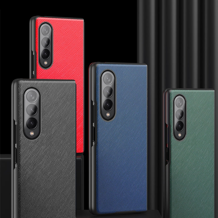 Custodia protettiva pieghevole per telefono con motivo incrociato, For Samsung Galaxy Z Fold4 5G