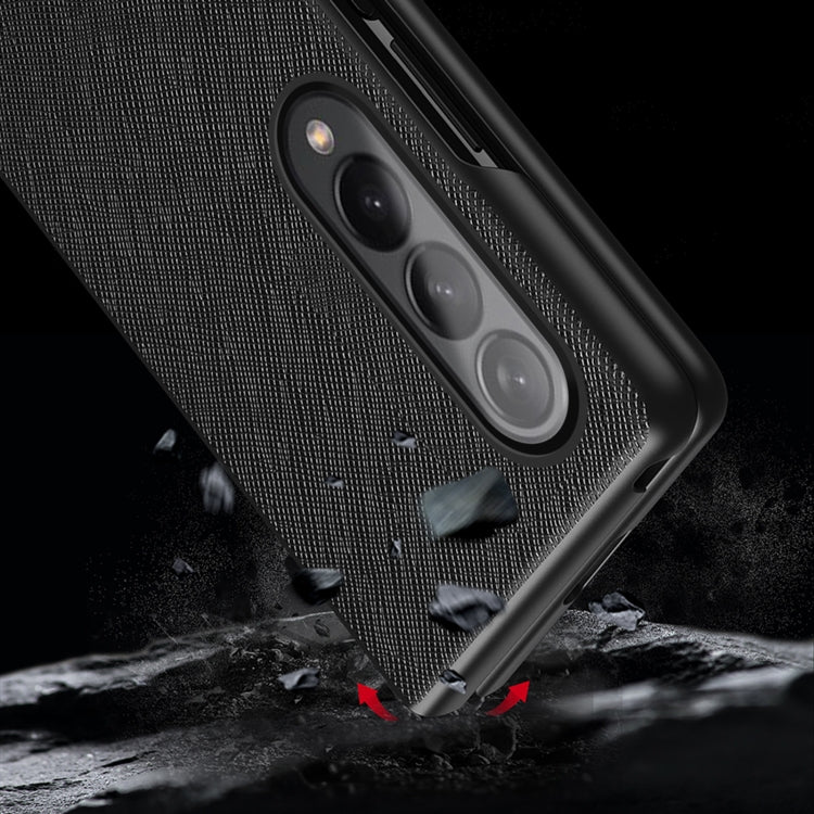 Custodia protettiva pieghevole per telefono con motivo incrociato, For Samsung Galaxy Z Fold4 5G
