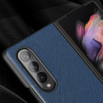 Custodia protettiva pieghevole per telefono con motivo incrociato, For Samsung Galaxy Z Fold4 5G