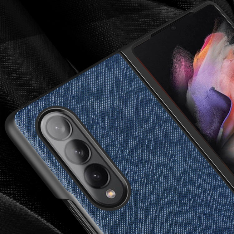 Custodia protettiva pieghevole per telefono con motivo incrociato, For Samsung Galaxy Z Fold4 5G