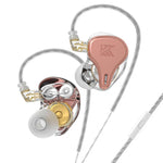 KZ-DQ6S Cuffie In-Ear con subwoofer dinamico a tre unità, With Microphone, Without Microphone