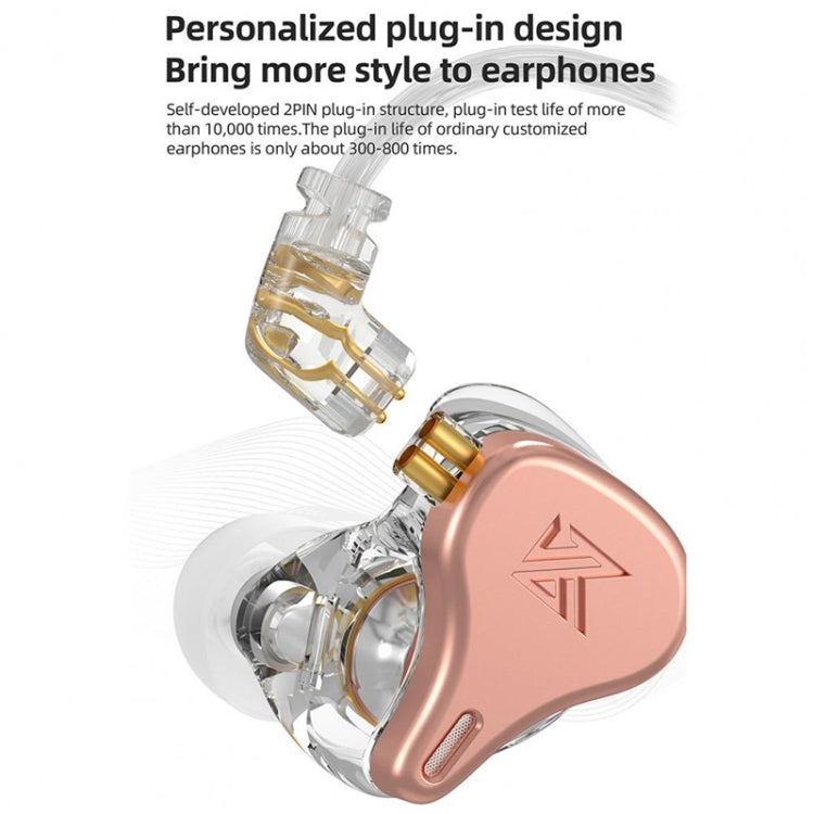 KZ-DQ6S Cuffie In-Ear con subwoofer dinamico a tre unità, With Microphone, Without Microphone