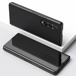 Custodia per telefono antiurto con specchio a vibrazione galvanica singola, For Samsung Galaxy Z Fold4 5G