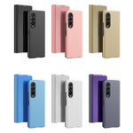 Custodia per telefono antiurto con specchio a vibrazione galvanica singola, For Samsung Galaxy Z Fold4 5G
