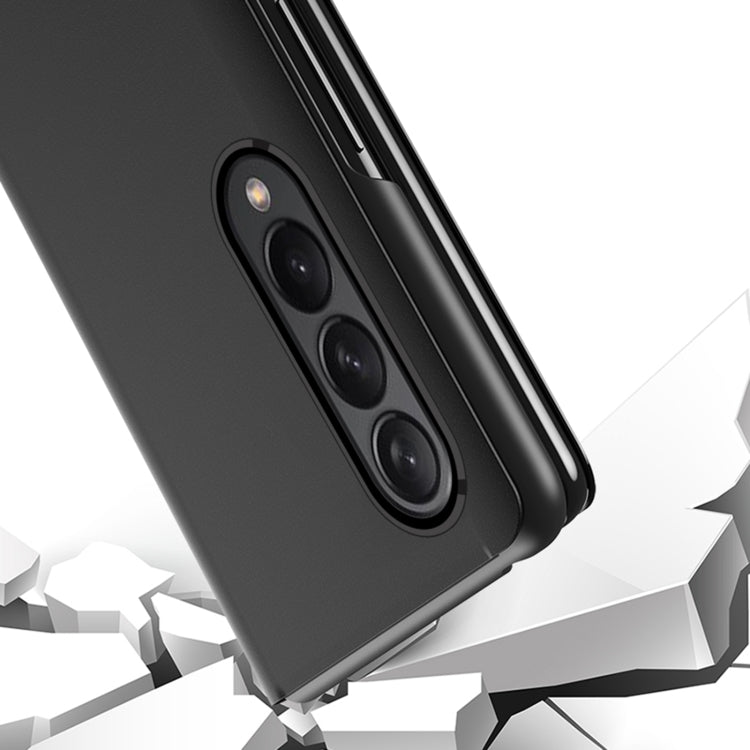 Custodia per telefono antiurto con specchio a vibrazione galvanica singola, For Samsung Galaxy Z Fold4 5G