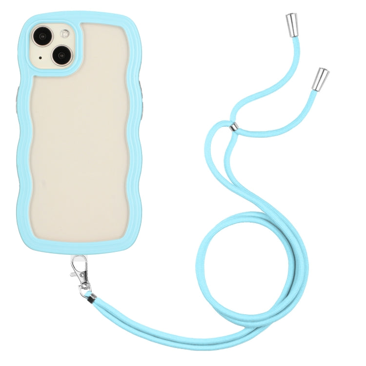 Custodia TPU trasparente con cordino per iPhone 13 Pro Max