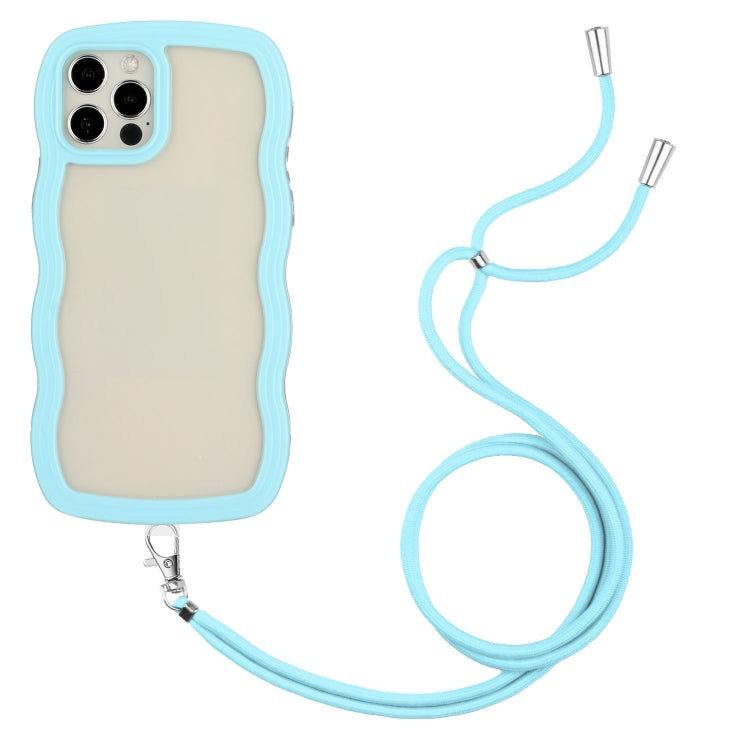 Custodia TPU trasparente con cordino per iPhone 12 Pro Max