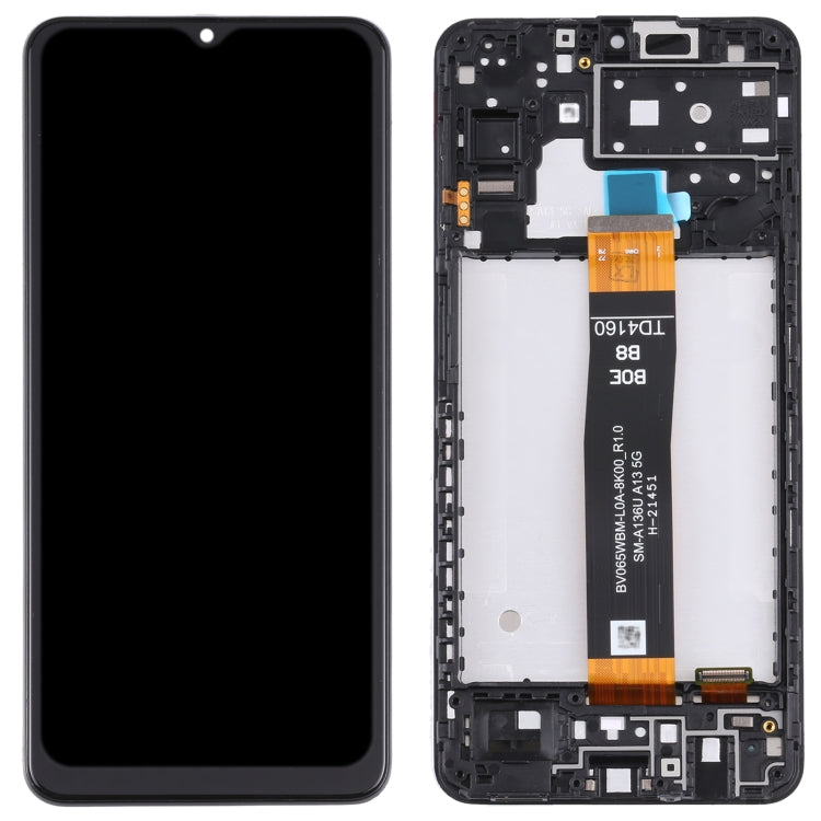 Schermo LCD originale per Samsung Galaxy A13 5G SM-A136U con digitalizzatore e cornice EDA003284203 C1079