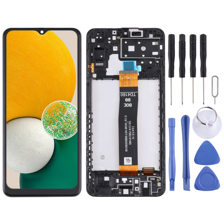 Schermo LCD originale per Samsung Galaxy A13 5G SM-A136U con digitalizzatore e cornice EDA003284203 C1079