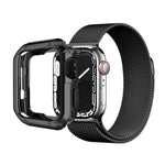 Custodia per orologio con telaio in TPU, For Apple Watch Series 9 / 8 / 7 41mm, For Apple Watch Series 9 / 8 / 7 45mm, For Apple Watch Series 6 & SE & 5 & 4 44mm, For Apple Watch Series 6 & SE & 5 & 4 40mm, For Apple Watch Series 3 & 2 & 1 42mm