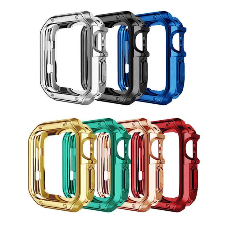 Custodia per orologio con telaio in TPU, For Apple Watch Series 9 / 8 / 7 41mm, For Apple Watch Series 9 / 8 / 7 45mm, For Apple Watch Series 6 & SE & 5 & 4 44mm, For Apple Watch Series 6 & SE & 5 & 4 40mm, For Apple Watch Series 3 & 2 & 1 42mm
