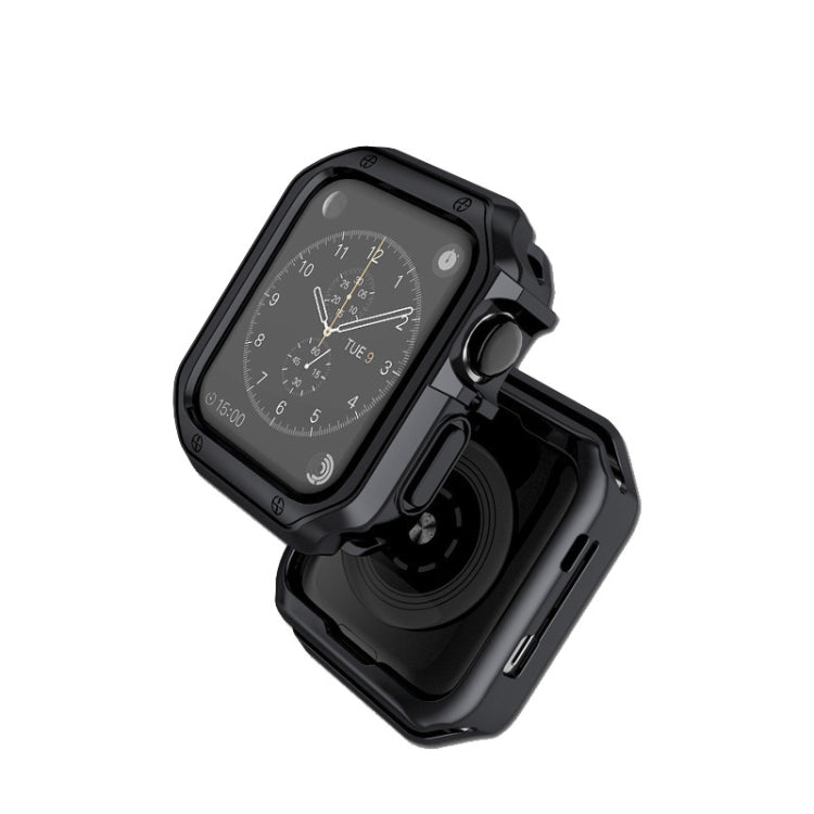 Custodia per orologio con telaio in TPU, For Apple Watch Series 9 / 8 / 7 41mm, For Apple Watch Series 9 / 8 / 7 45mm, For Apple Watch Series 6 & SE & 5 & 4 44mm, For Apple Watch Series 6 & SE & 5 & 4 40mm, For Apple Watch Series 3 & 2 & 1 42mm