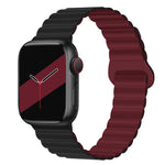 Cinturino magnetico in silicone con fibbia inversa per serie Apple Watch, 7 45mm / 6&SE&5&4 44mm / 3&2&1 42mm, 7 41mm / 6&SE&5&4 40mm / 3&2&1 38mm