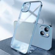 Cassa del telefono antiurto smerigliata di placcatura, For iPhone 14, For iPhone 14 Plus, For iPhone 14 Pro, For iPhone 14 Pro Max