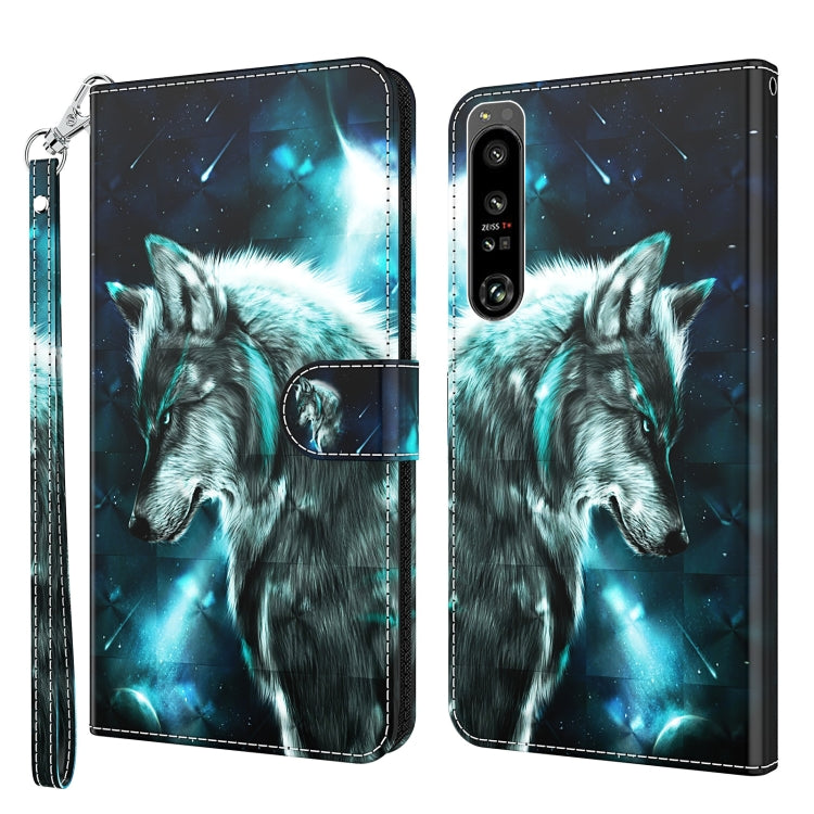 Custodia per cellulare in pelle flip modello pittura 3D, For Samsung Galaxy A22 4G / M32 4G, For Sony Xperia 1 IV