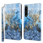 Custodia per cellulare in pelle flip modello pittura 3D, For Samsung Galaxy A22 4G / M32 4G, For Sony Xperia 1 IV
