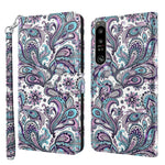 Custodia per cellulare in pelle flip modello pittura 3D, For Samsung Galaxy A22 4G / M32 4G, For Sony Xperia 1 IV