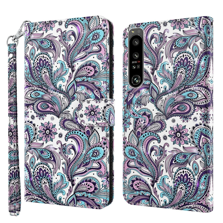 Custodia per cellulare in pelle flip modello pittura 3D, For Samsung Galaxy A22 4G / M32 4G, For Sony Xperia 1 IV