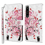 Custodia per cellulare in pelle flip modello pittura 3D, For Samsung Galaxy A22 4G / M32 4G, For Sony Xperia 1 IV
