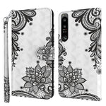 Custodia per cellulare in pelle flip modello pittura 3D, For Samsung Galaxy A22 4G / M32 4G, For Sony Xperia 1 IV