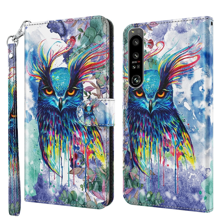 Custodia per cellulare in pelle flip modello pittura 3D, For Samsung Galaxy A22 4G / M32 4G, For Sony Xperia 1 IV