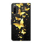 Custodia per cellulare in pelle flip modello pittura 3D, For Sony Xperia 10 IV