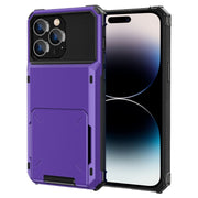 Custodia protettiva per armatura robusta antiurto resistente ai graffi con slot per schede, For iPhone 14 Pro Max