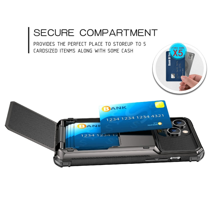 Custodia protettiva con slot carte per iPhone 14 Pro Max