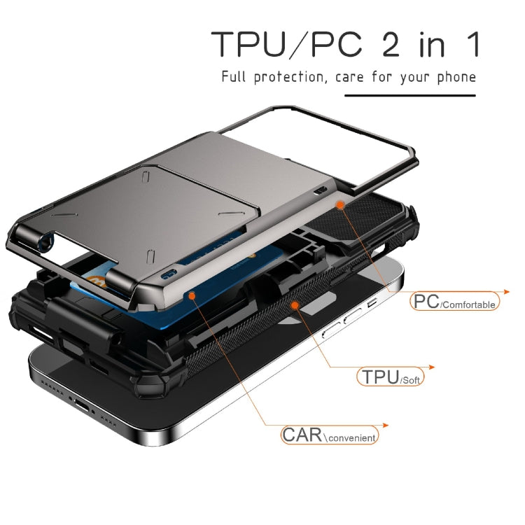 Custodia protettiva con slot carte per iPhone 14 Pro Max