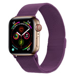 Cinturino per orologio in acciaio inossidabile milanese per la serie Apple Watch, 7 45mm / 6&SE&5&4 44mm / 3&2&1 42mm