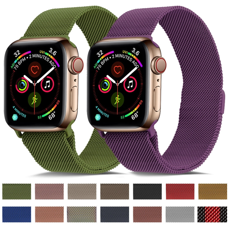 Cinturino per orologio in acciaio inossidabile milanese per la serie Apple Watch, 7 41mm / 6&SE&5&4 40mm / 3&2&1 38mm