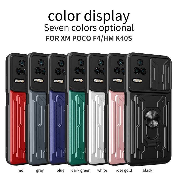 Custodia per telefono con scheda Camshield scorrevole, For Xiaomi Poco F4/Redmi K40S