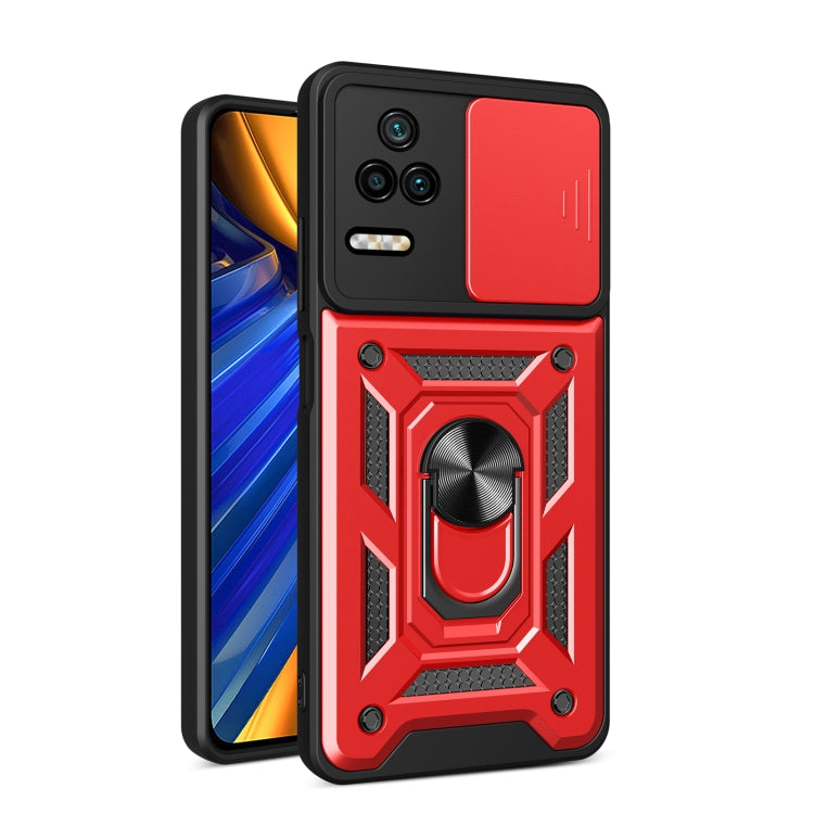 Design della fotocamera scorrevole Custodia per telefono in TPU + PC, For Xiaomi Poco F4/Redmi K40S