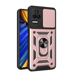 Design della fotocamera scorrevole Custodia per telefono in TPU + PC, For Xiaomi Poco F4/Redmi K40S
