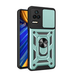 Design della fotocamera scorrevole Custodia per telefono in TPU + PC, For Xiaomi Poco F4/Redmi K40S