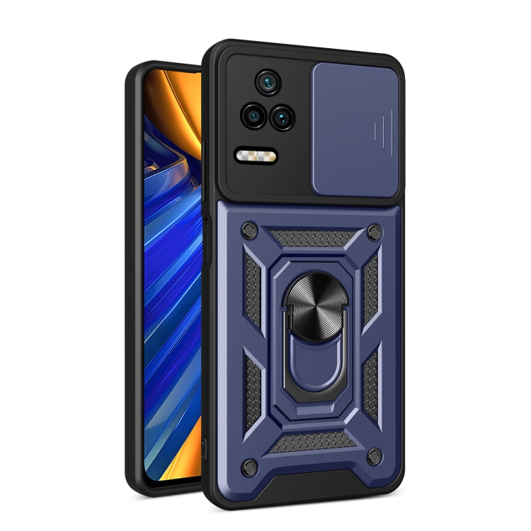 Design della fotocamera scorrevole Custodia per telefono in TPU + PC, For Xiaomi Poco F4/Redmi K40S