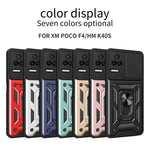 Design della fotocamera scorrevole Custodia per telefono in TPU + PC, For Xiaomi Poco F4/Redmi K40S