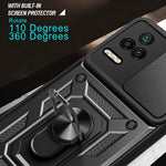 Design della fotocamera scorrevole Custodia per telefono in TPU + PC, For Xiaomi Poco F4/Redmi K40S