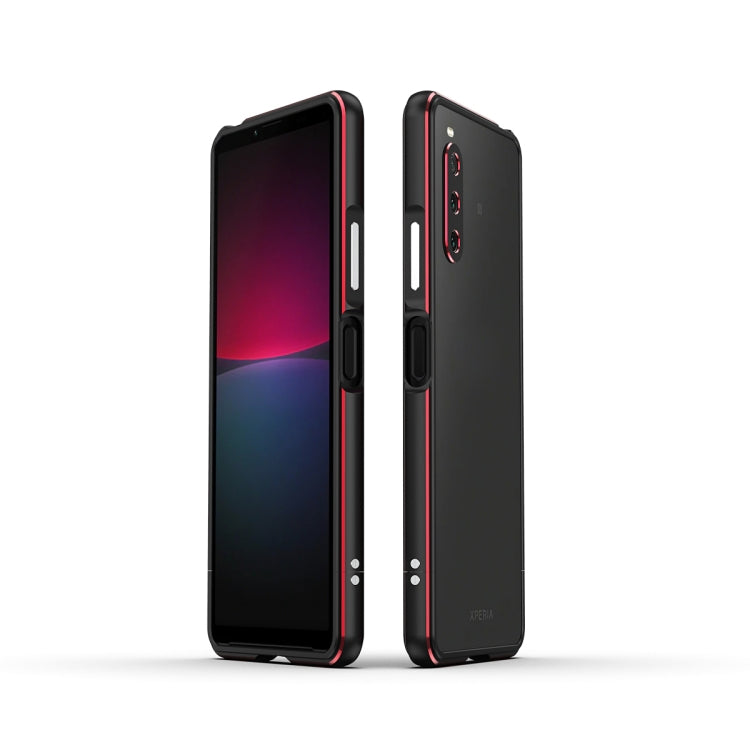 Protezione per obiettivo serie Aurora + custodia protettiva per telefono con struttura in metallo, For Sony Xperia 10 Ⅳ