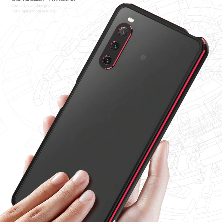 Protezione per obiettivo serie Aurora + custodia protettiva per telefono con struttura in metallo, For Sony Xperia 10 Ⅳ