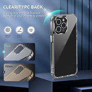Custodia per telefono antiurto trasparente in TPU + PC, For iPhone 14 Pro Max, For iPhone 14 Pro, For iPhone 14 Plus, For iPhone 14