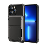 Custodia protettiva per armatura robusta antiurto resistente ai graffi con slot per schede, For iPhone 14, For iPhone 14 Plus, For iPhone 14 Pro