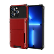 Custodia protettiva per armatura robusta antiurto resistente ai graffi con slot per schede, For iPhone 14, For iPhone 14 Plus, For iPhone 14 Pro