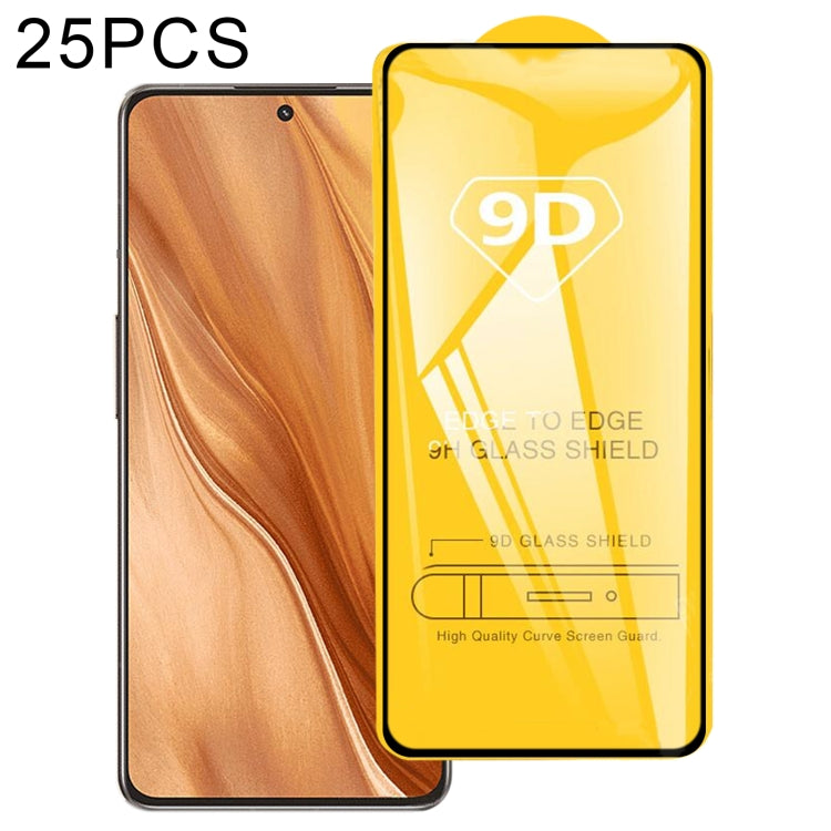 25 pellicole in vetro temperato a schermo intero con colla piena 9D, For OPPO Realme GT2 Explorer Master (25 PCS)