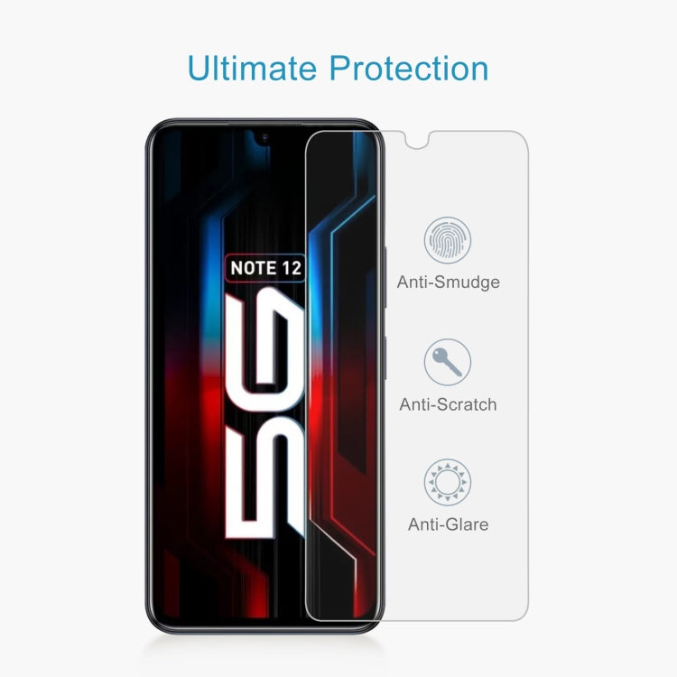 10 pellicole in vetro temperato da 0,26 mm 9H 2,5D, For Infinix Note 12 5G (10 PCS), For Infinix Note 12 Pro 5G (10 PCS)