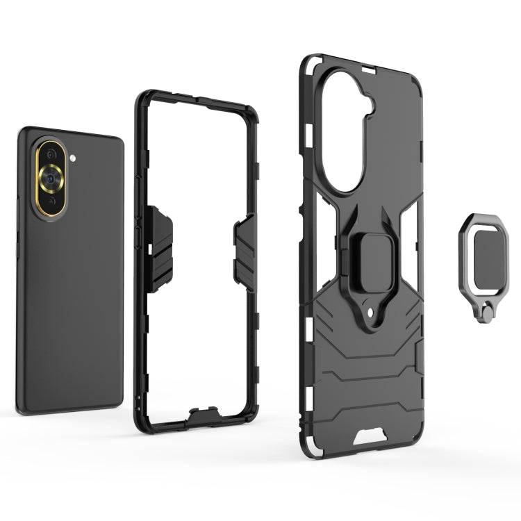 Custodia protettiva antiurto per PC + TPU con supporto per anello magnetico, For Huawei Nova 10 Pro 4G