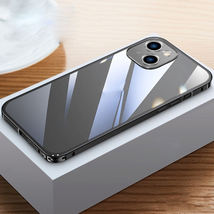 Custodia trasparente con struttura in metallo per iPhone 14