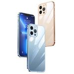 Custodia trasparente con struttura in metallo per iPhone 14