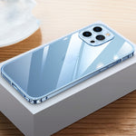 Custodia trasparente con struttura in metallo per iPhone 14